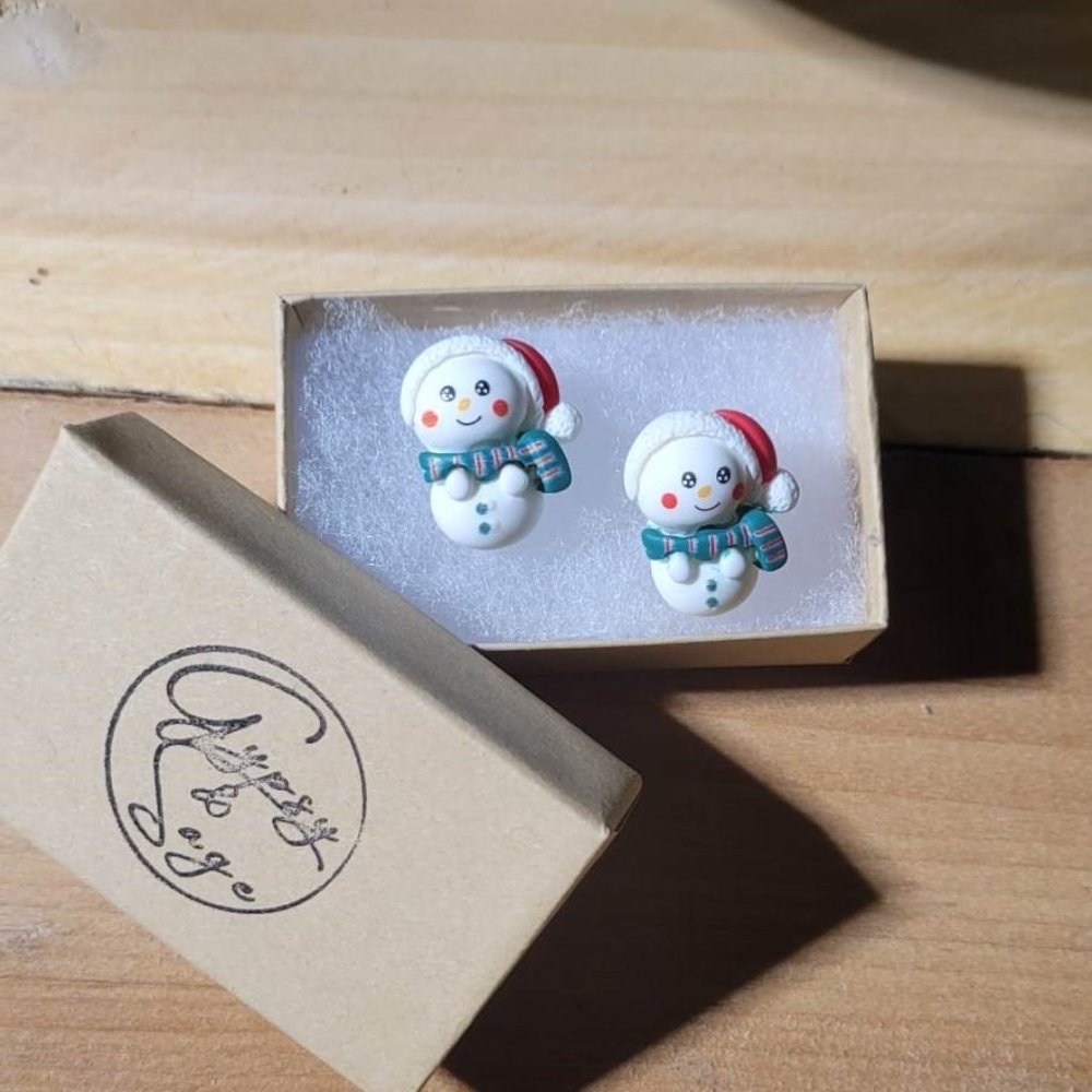 Snowman Earrings